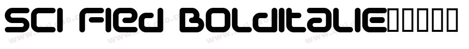 Sci Fied BoldItalic字体转换